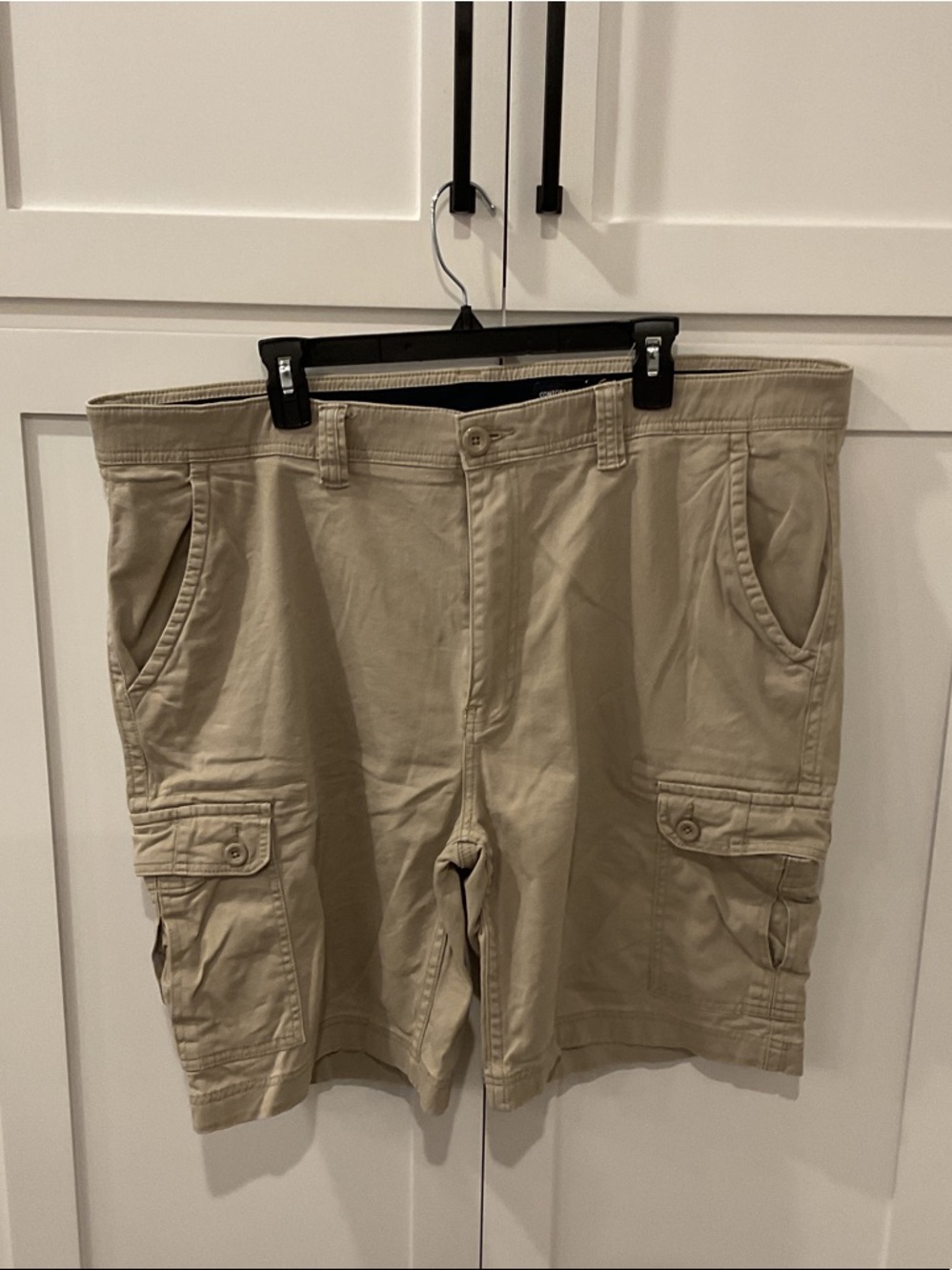 St. John's Bay Men’s Khaki Cargo Shorts - Light Tan